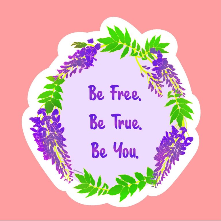 Wisteria Sticker