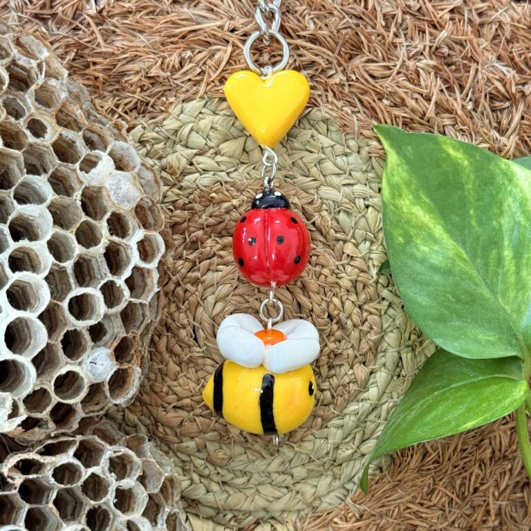 Bee and Ladybug Keychain