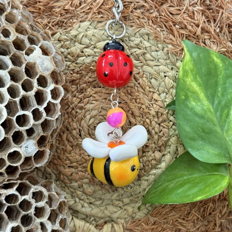 Bee and Ladybug II Keychain