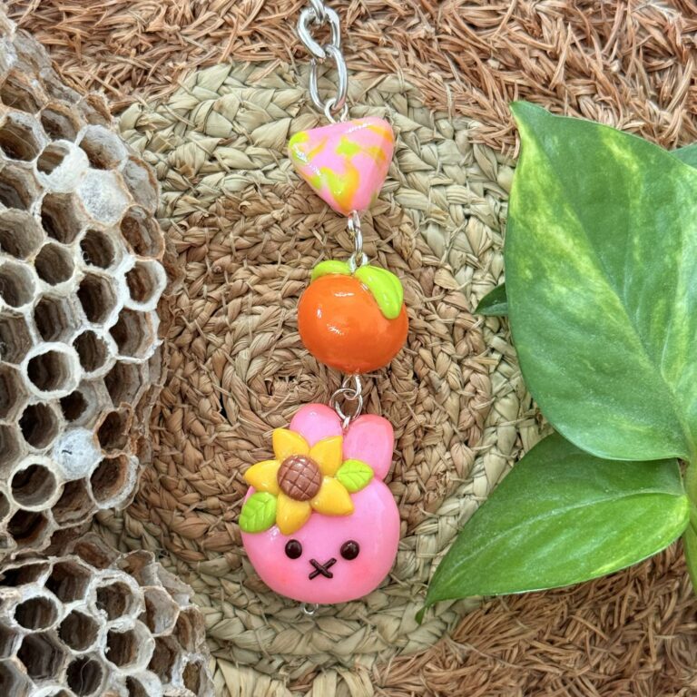 Miffy and Sunflower Keychain