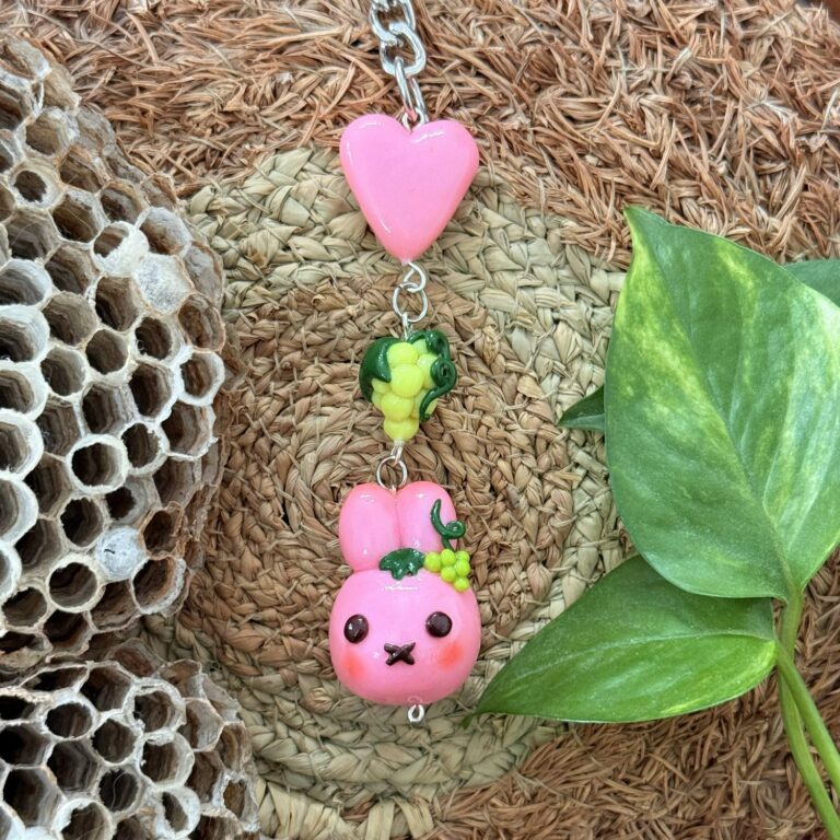 Miffy and Grapes Keychain